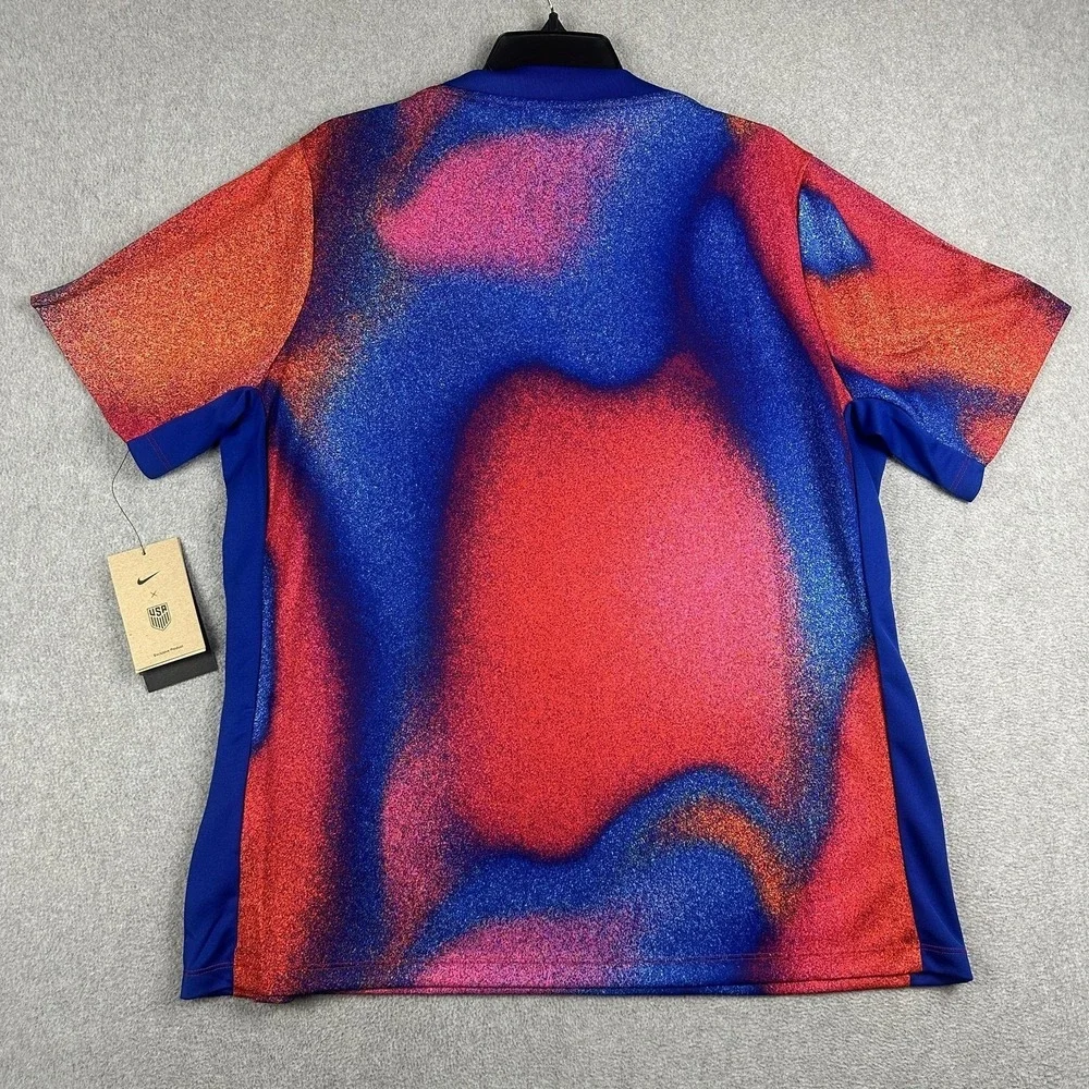 USA Soccer Jersey Mens XL Multi-Color Nike Dri Fit Volkswagen USMNT Pre Match